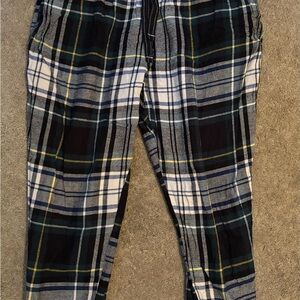 Old Navy Plaid Pajama Pants - Black, White, Blue, Green, Yellow